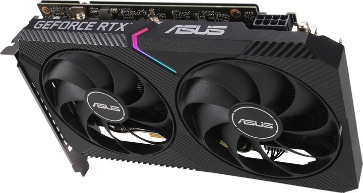 Видеокарта GF RTX 3060 12GB GDDR6 Dual OC V2 Asus (DUAL-RTX3060-O12G-V2) (LHR)
