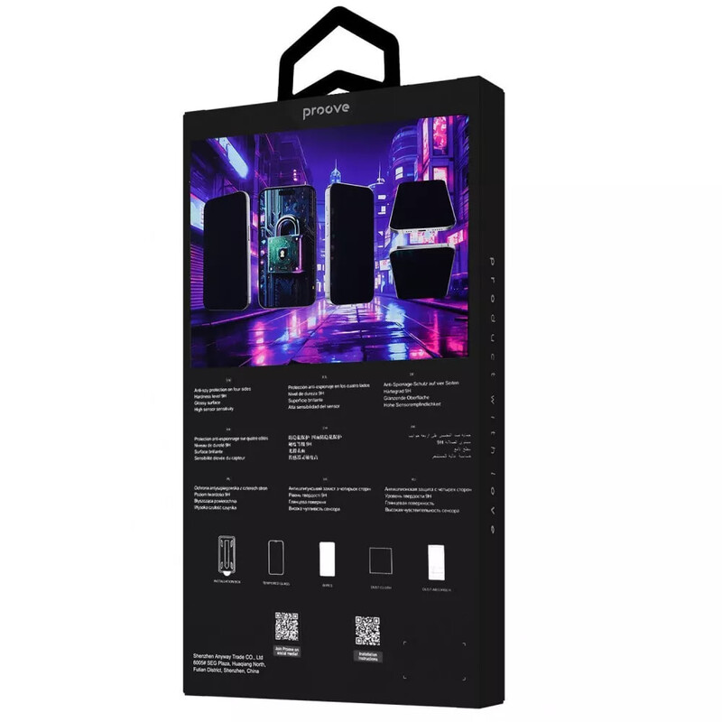 Защитное стекло Proove Privacy 360 Installation Box для iPhone 14 Pro Max/15 Plus/16 Plus Black (PG360I14PM01)