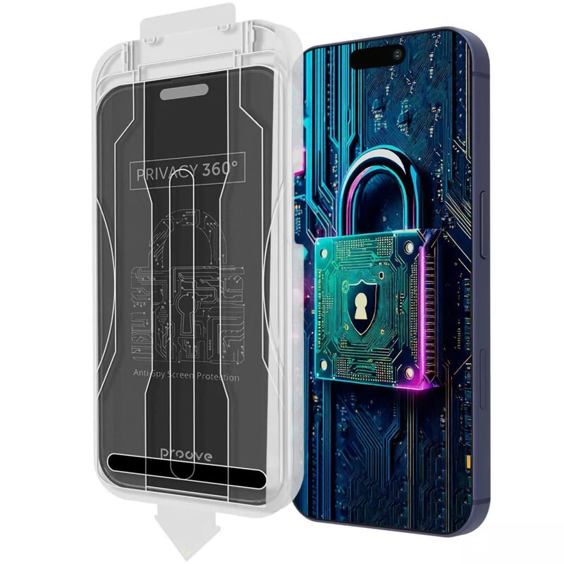 Защитное стекло Proove Privacy 360 Installation Box для iPhone 17 Air Black (PG360I17A001)