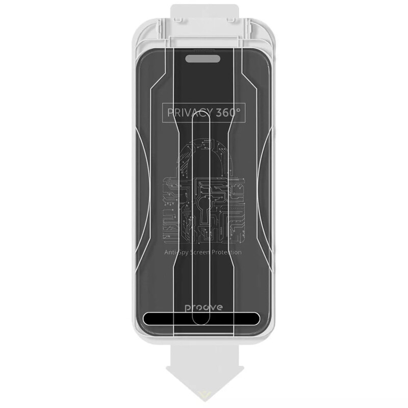 Защитное стекло Proove Privacy 360 Installation Box для iPhone 17 Air Black (PG360I17A001)