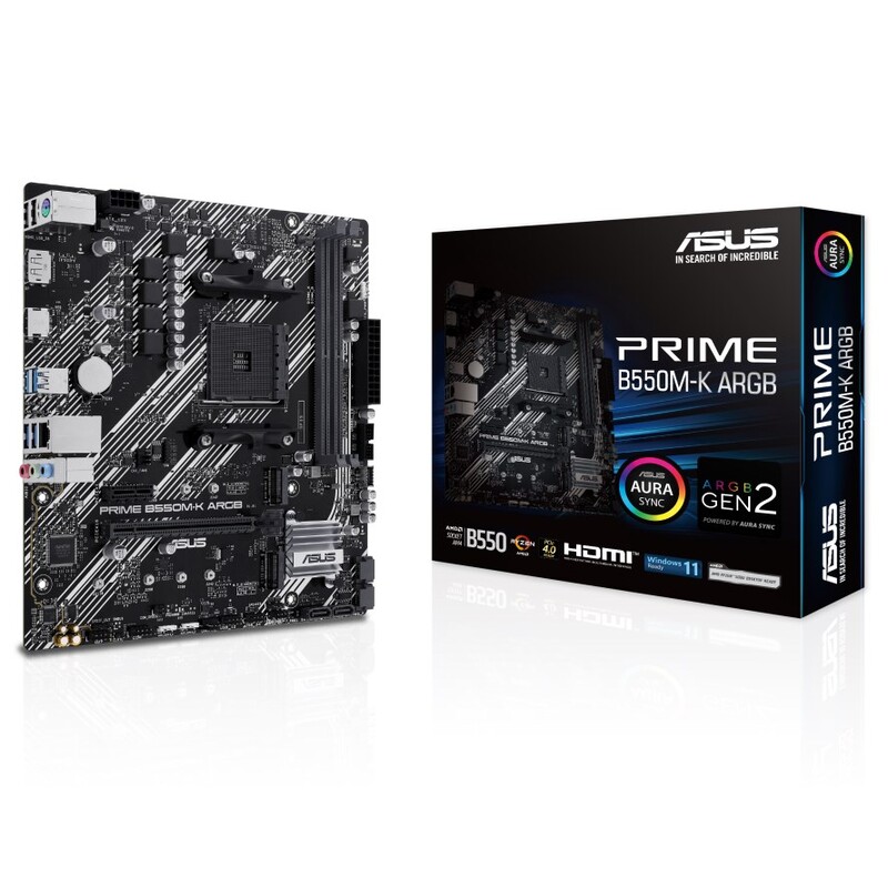 Материнская плата Asus Prime B550M-K ARGB Socket AM4