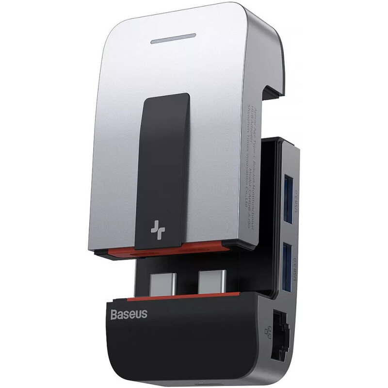Концентратор Baseus Multifunctional Armor Age Type-C Bracket Gray (CAHUB-AJ0G)