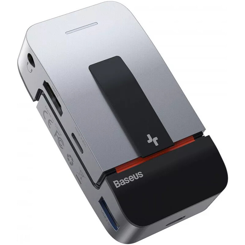 Концентратор Baseus Multifunctional Armor Age Type-C Bracket Gray (CAHUB-AJ0G)