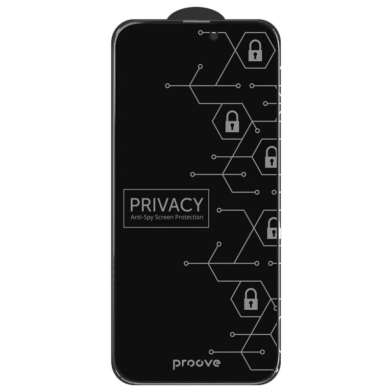 Защитное стекло Proove Privacy для iPhone 14 Pro Max/15 Plus/16 Plus Black (PGPPRI14PM01)