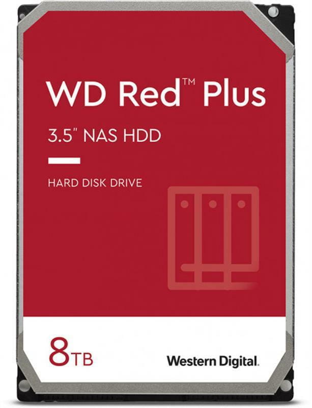 Накопитель HDD SATA 8.0TB WD Red Plus 7200rpm 256MB (WD80EFBX)