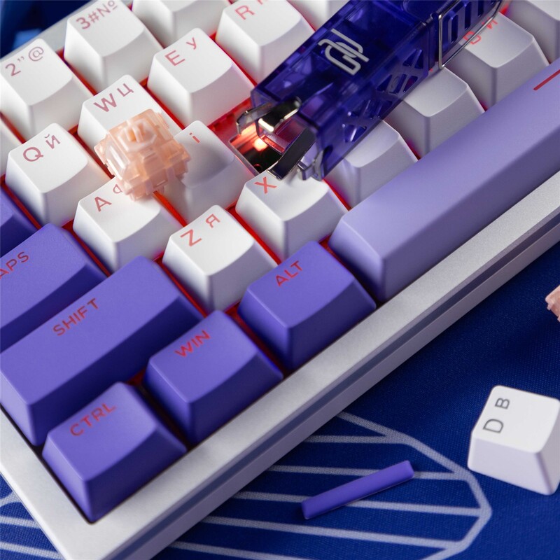 Клавіатура Proove Gaming Aress White/Purple