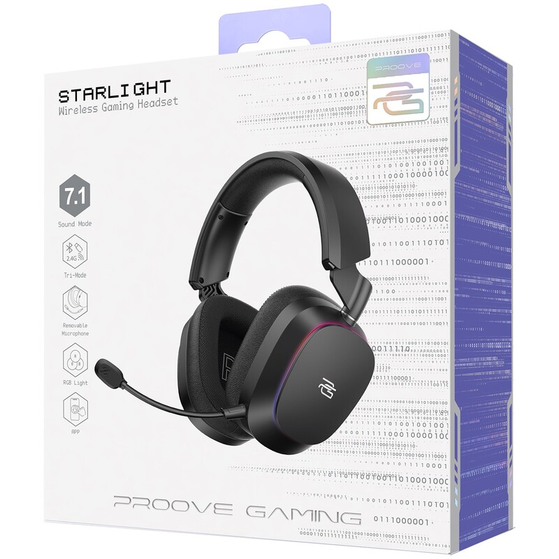 Bluetooth-гарнітура Proove Gaming Starlight (APP) Black (WHSR00020016)