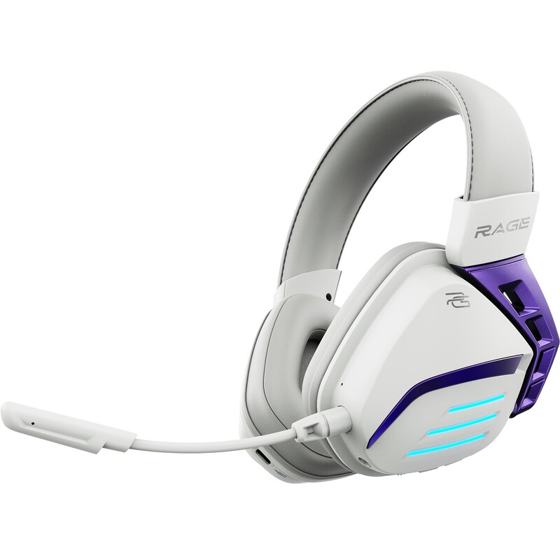 Bluetooth-гарнітура Proove Gaming Rage (APP) White/Purple (WHRG00020002)