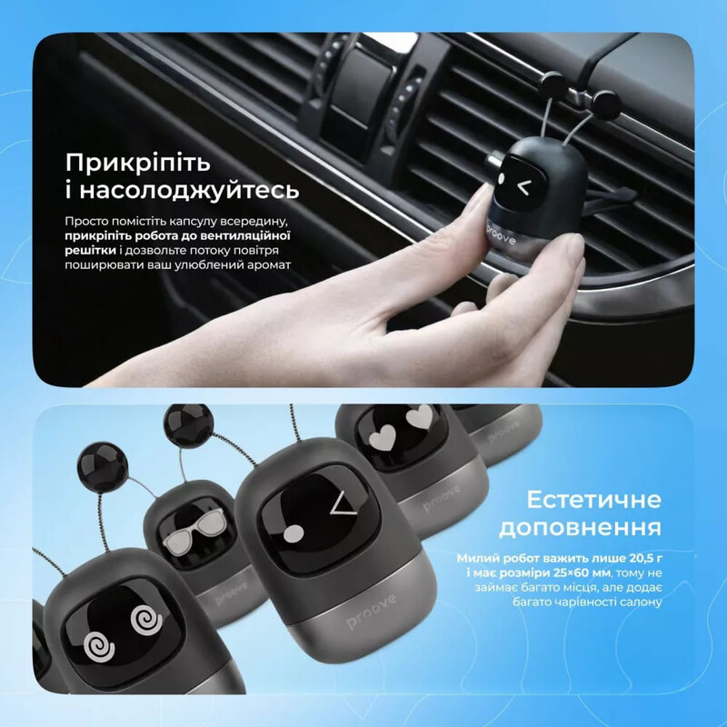 Ароматизатор в авто Proove Emoji Robot Playful (AFER00000004)
