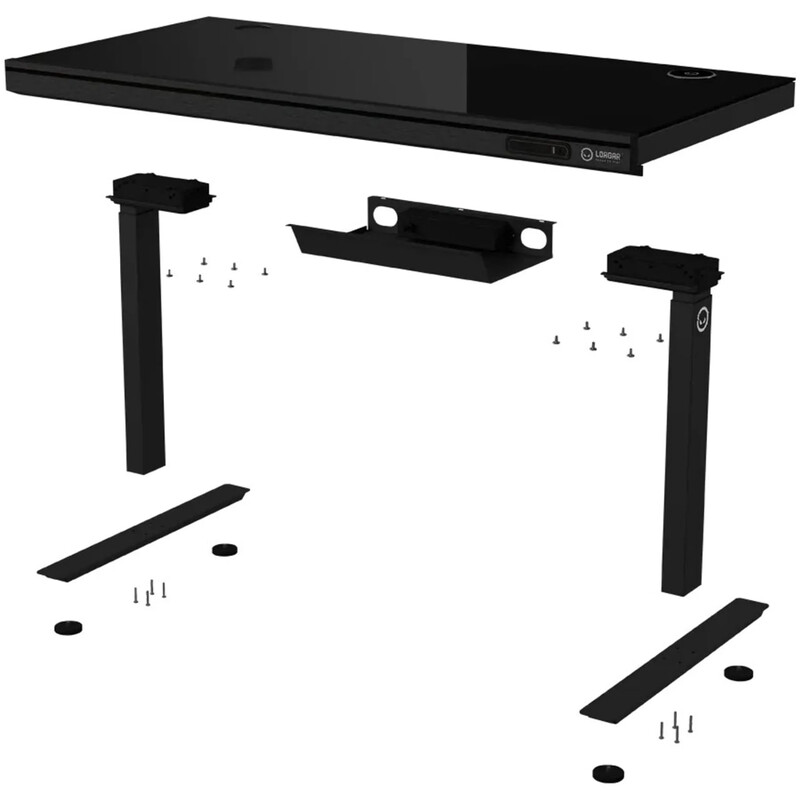 Геймерський стіл Lorgar PRO 80G Glass Black (LRG-DP80G)