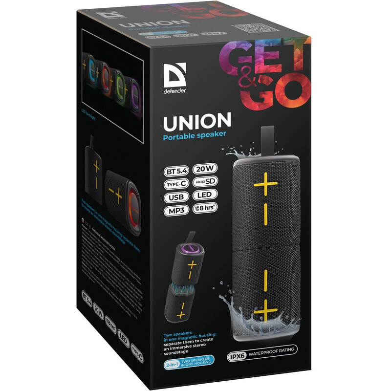 Акустическая система Defender Union Black (65139)