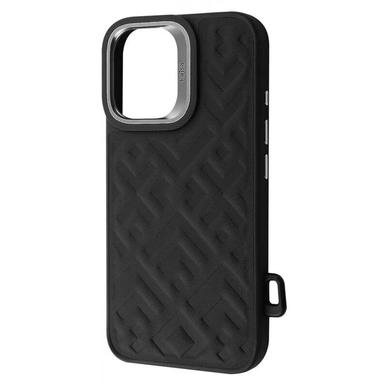 Чохол-накладка Kajsa Rhombus Collection with Magnetic Ring iPhone 16 Black (2003000171235)