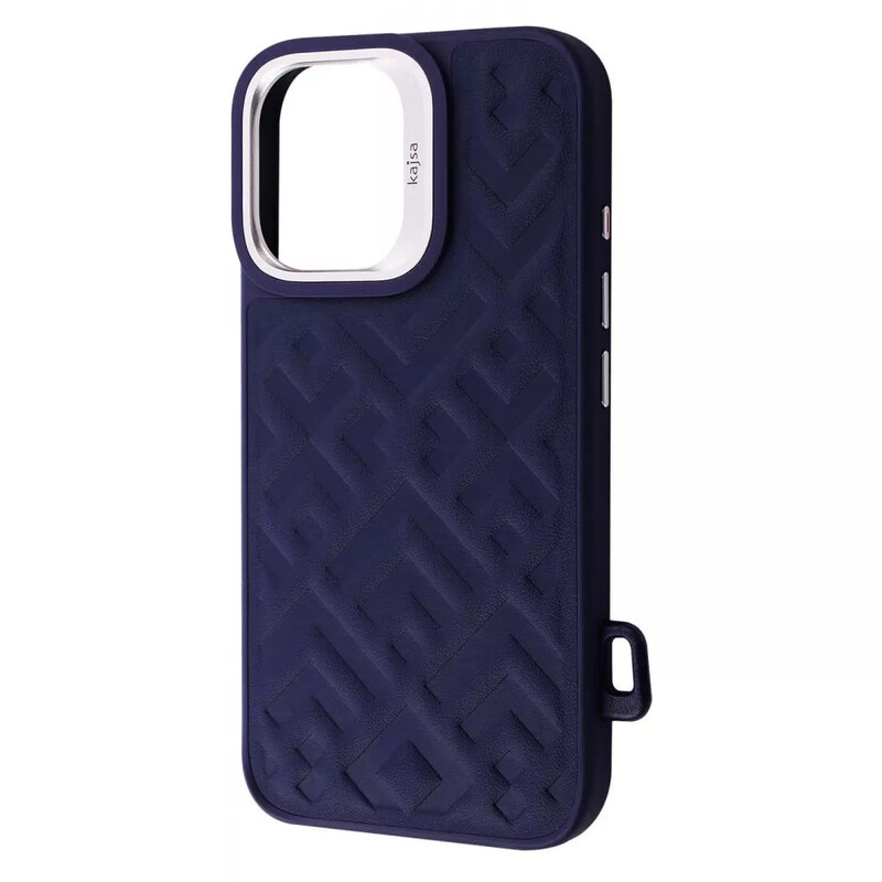 Чохол-накладка Kajsa Rhombus Collection with Magnetic Ring iPhone 16 Blue (2003000171259)