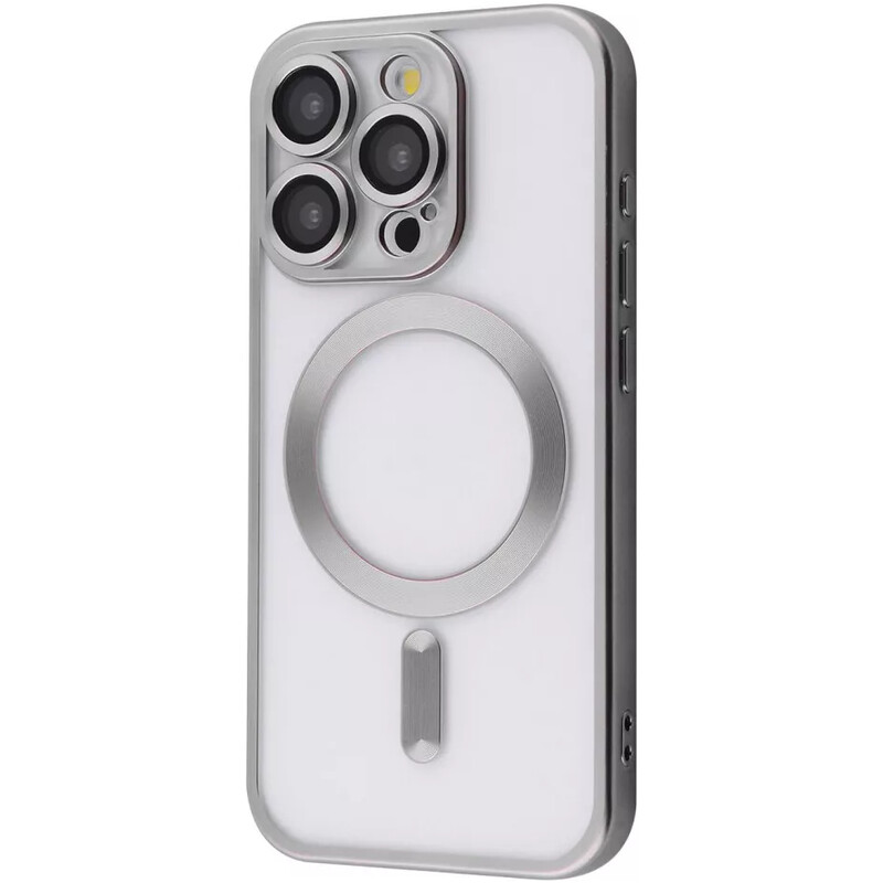 Чeхол-накладка PRC Metal Matte Case with Magnetic Ring для iPhone 15 Pro Natural Titanium