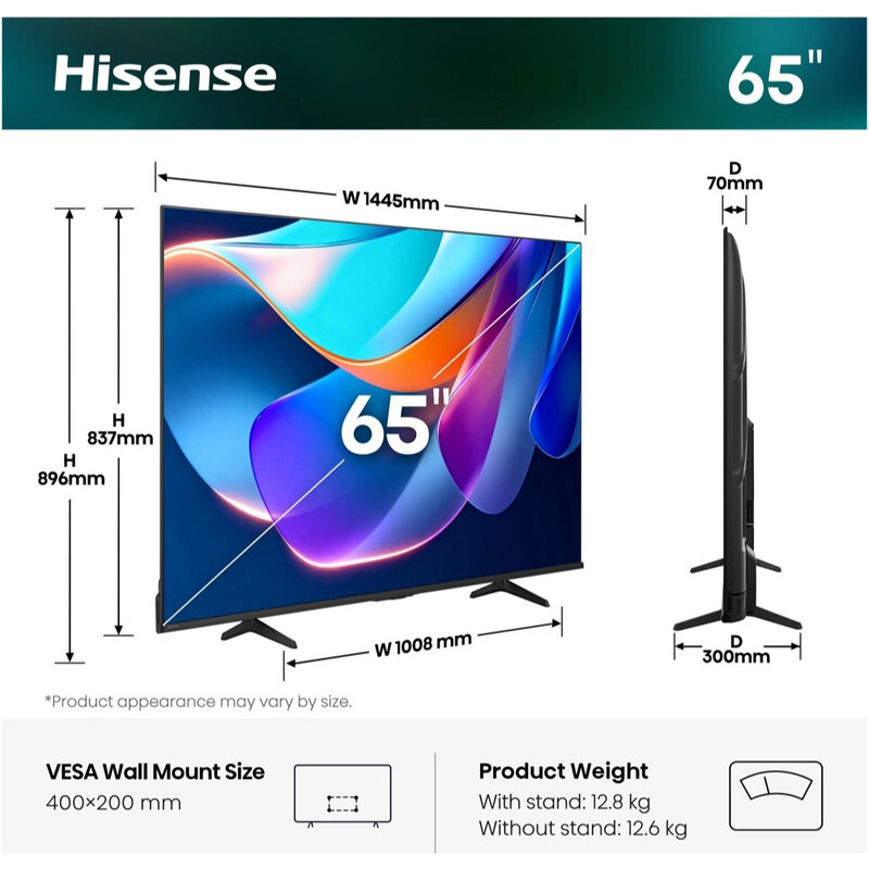 Телевізор Hisense 65A6S