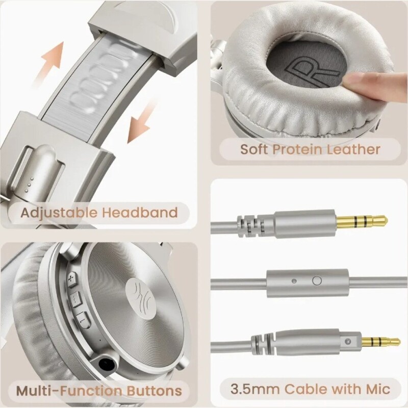 Навушники OneOdio Studio Wireless Pro C Silver