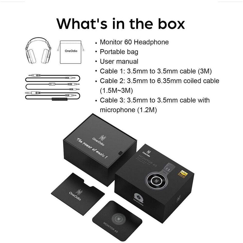 Навушники OneOdio Monitor 60 Black