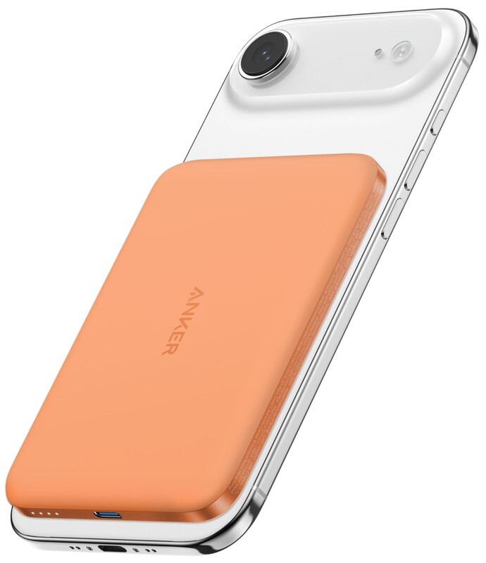Универсальная мобильная батарея Anker Nano MagGo Slim 5000mAh 20W Orange (A1665HO1)