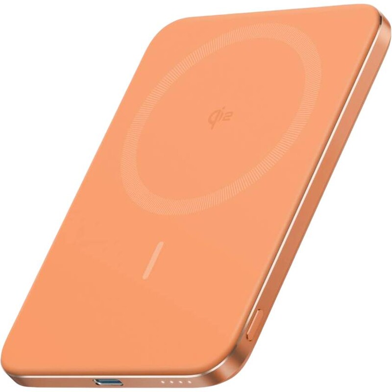 Универсальная мобильная батарея Anker Nano MagGo Slim 5000mAh 20W Orange (A1665HO1)