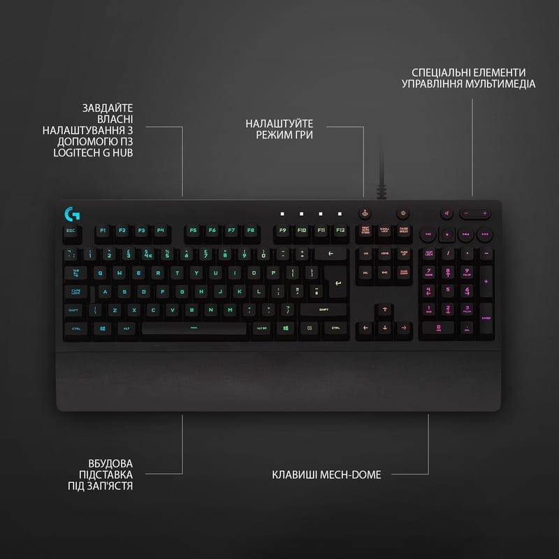 Клавиатура Logitech G213 Prodigy Black (920-010740)