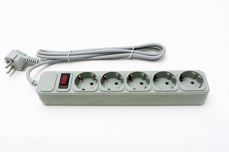 Фильтр питания ProLogix (PRS-075P5-18G) 0.75 мм, 5 розеток, 1.8 м, серый