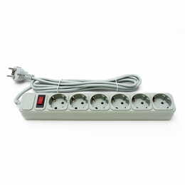 Фильтр питания ProLogix (PRS-075P6-30G) 2.2 кВт,  6 розеток, 3 м, серый
