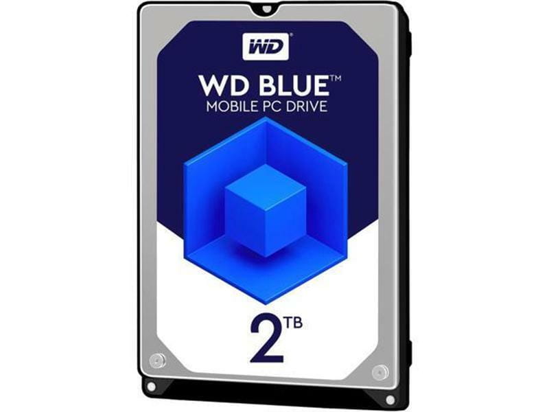 Накопитель HDD 2.5" SATA 2.0TB WD Blue 5400rpm 128MB (WD20SPZX)
