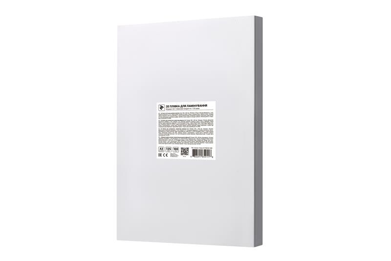 Пленка для ламинирования 2E (2E-FILM-A3-125G), A3, глянцевая, 125мк, 100 шт