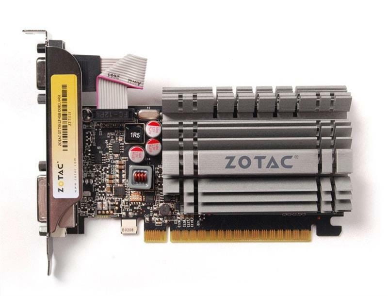Видеокарта GF GT 730 4GB GDDR3 Zotac Low Profile (ZT-71115-20L)