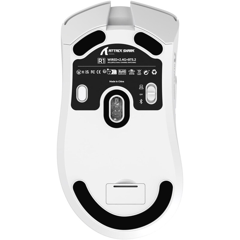 Мышь Bluetooth Attack Shark R1 White (R1W_AS)