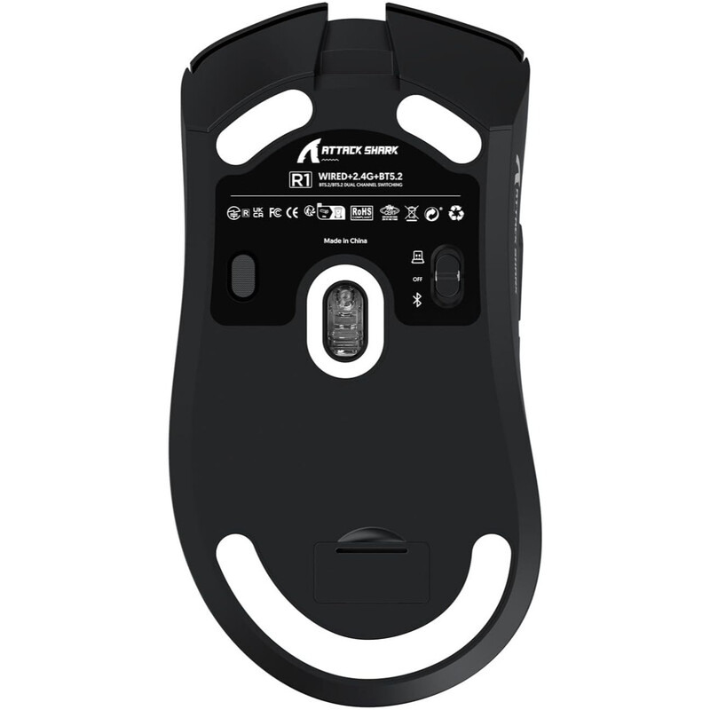 Мышь Bluetooth Attack Shark R1 Black (R1B_AS)
