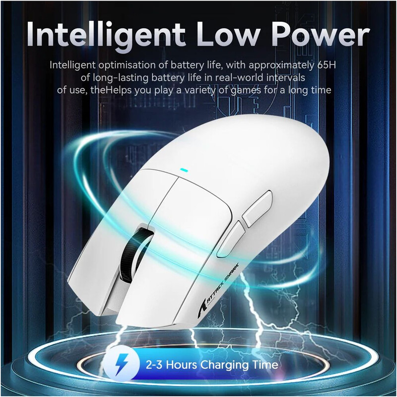 Мышь Bluetooth Attack Shark X11 White (X11W_AS)