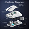 Фото - Мышь Bluetooth Attack Shark X11 White (X11W_AS) | click.ua