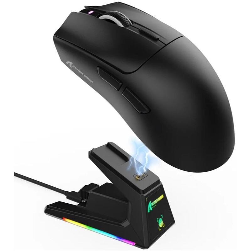Мышь Bluetooth Attack Shark X1 Black (X1B_AS)