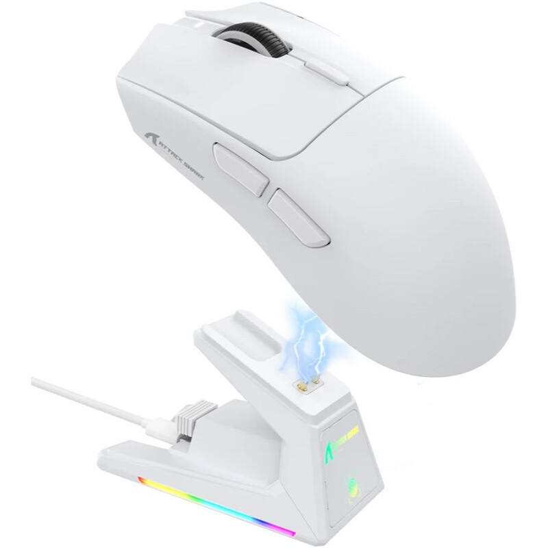 Мышь Bluetooth Attack Shark X1 White (X1W_AS)