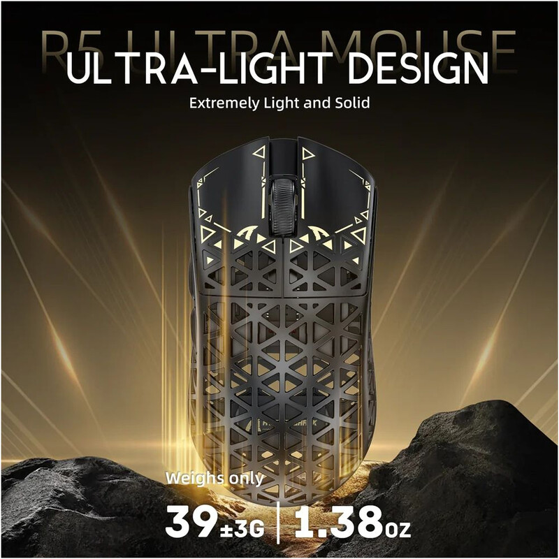 Мышь Bluetooth Attack Shark R5 Ultra Black (R5ULTRAB_AS)