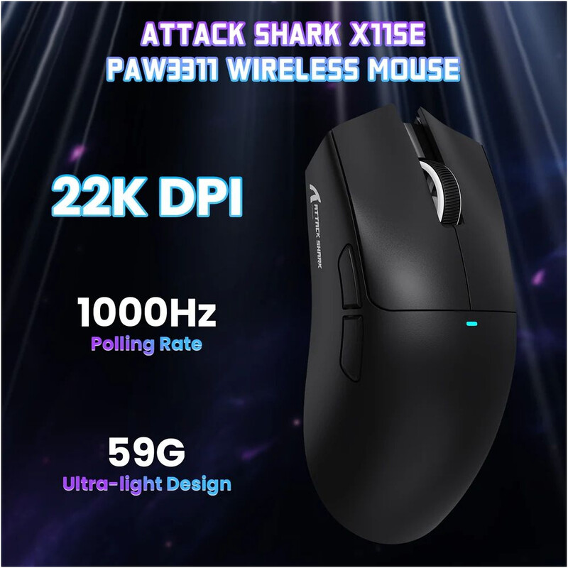 Мышь Bluetooth Attack Shark X11SE Black (X11SEB_AS)