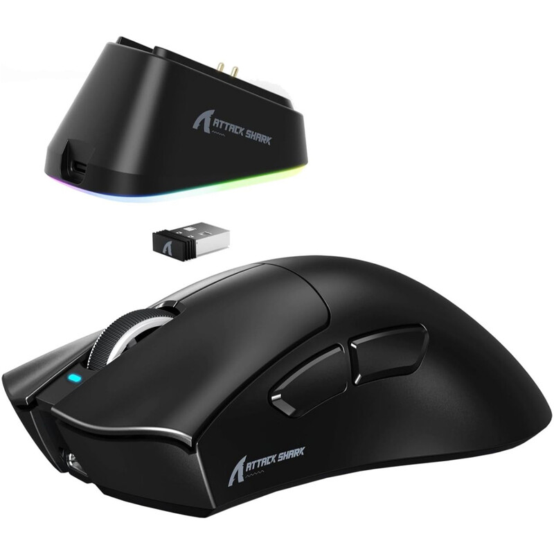 Мышь Bluetooth Attack Shark V3Pro Ultra-Light Black (V3PROB_AS)