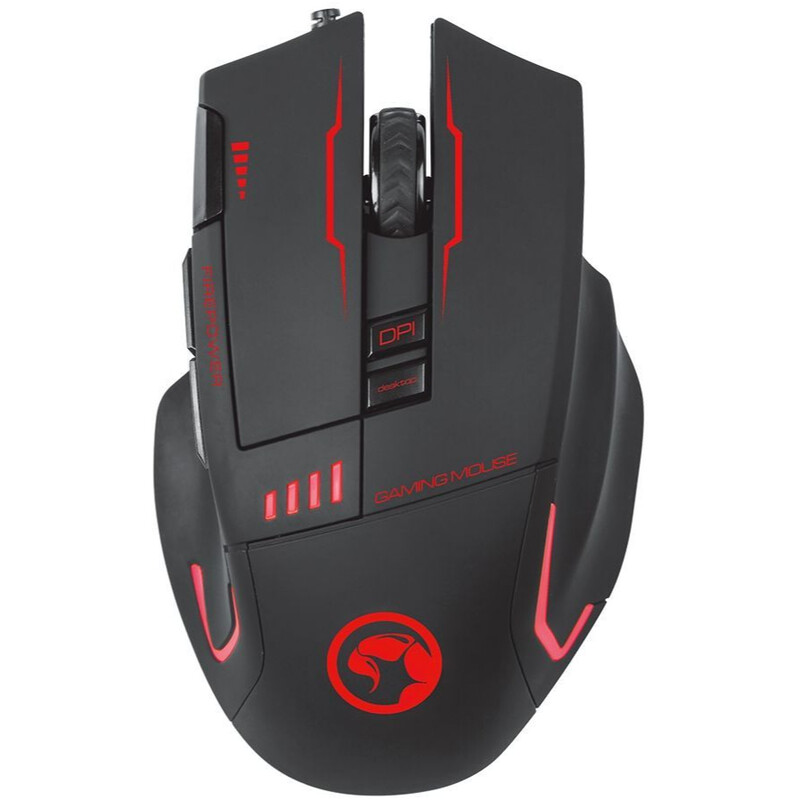 Мишка Marvo G909L + игровая поверхность G1 Black (G909L+G1) USB