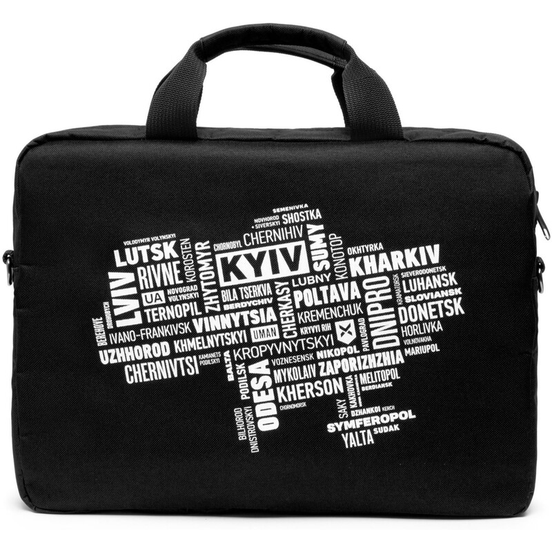 Сумка для ноутбука Vinga 14 Black, white print (NB1402UWBK)
