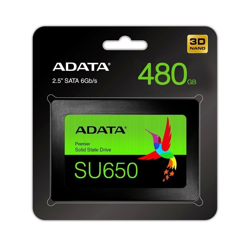 Накопичувач SSD 480GB A-Data Ultimate SU650 2.5" SATAIII 3D TLC (ASU650SS-480GT-R)