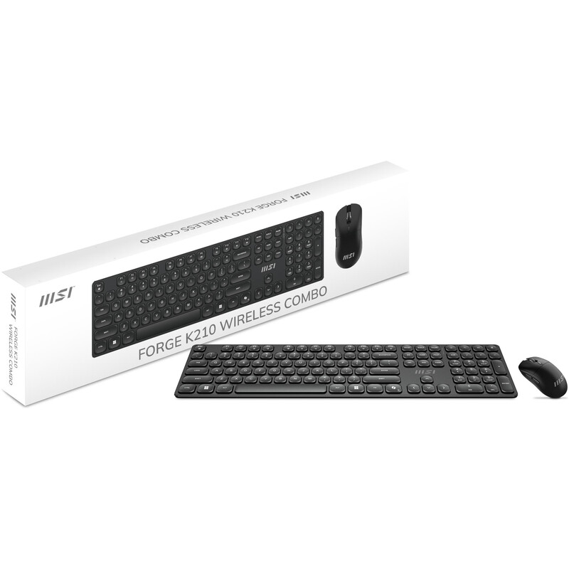 Комплект (клавіатура, миша) MSI Forge K210 W Combo UA Black