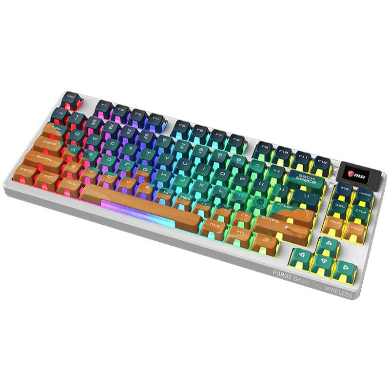 Клавіатура бездротова MSI Forge GK600 TKL Wireless Mars