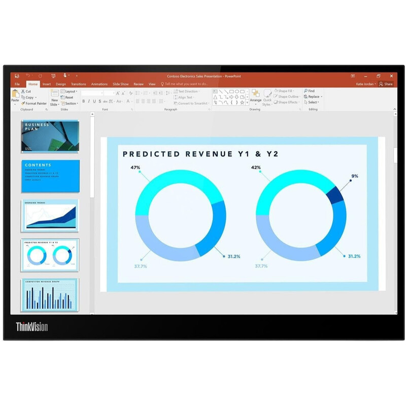 Монітор 14" Lenovo ThinkVision M14d (63AAUAT6WL) IPS Black