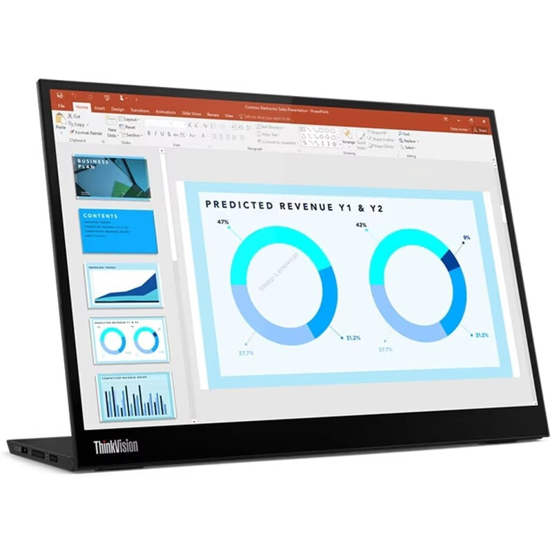 Монітор 14" Lenovo ThinkVision M14d (63AAUAT6WL) IPS Black