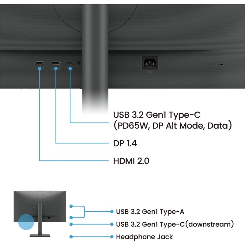 Монітор 27" BenQ RD270Q (9H.LPCLM.MBE) IPS Black 144Hz