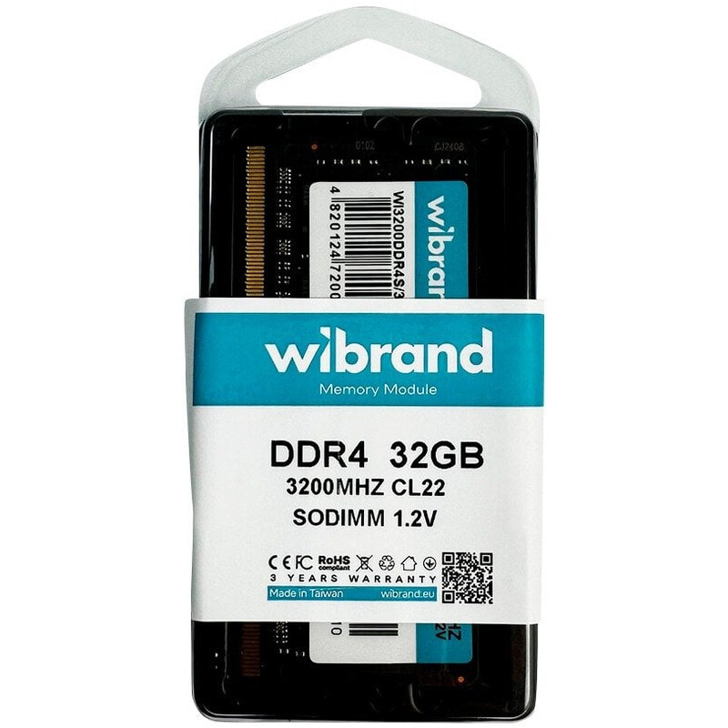 Модуль памяти SO-DIMM DDR4 32GB/3200 Wibrand (WI3200DDR4S/32GB)