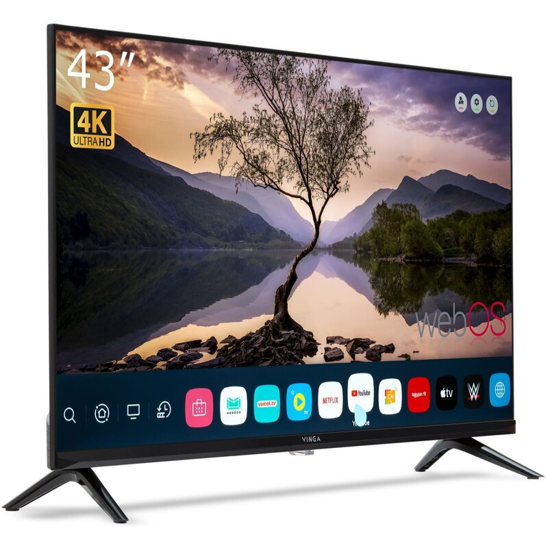 Телевизор Vinga S43UHD25BWEB