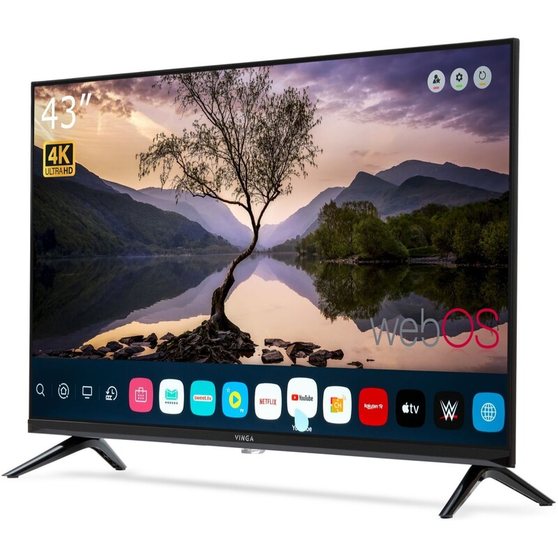Телевизор Vinga S43UHD25BWEB