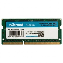 Модуль пам`ятi SO-DIMM DDR3 8GB/1600 Wibrand (WI1600DDR3D/8GB)